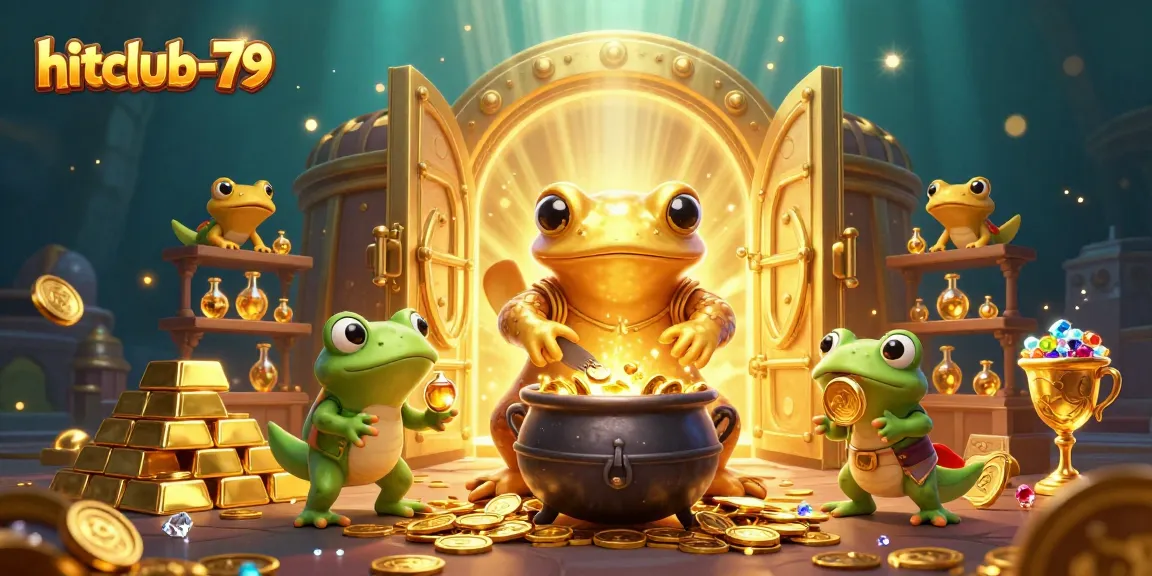 Experience the thrill of hitclub-79 with a vibrant alchemist scene filled with gold coins and riches.
