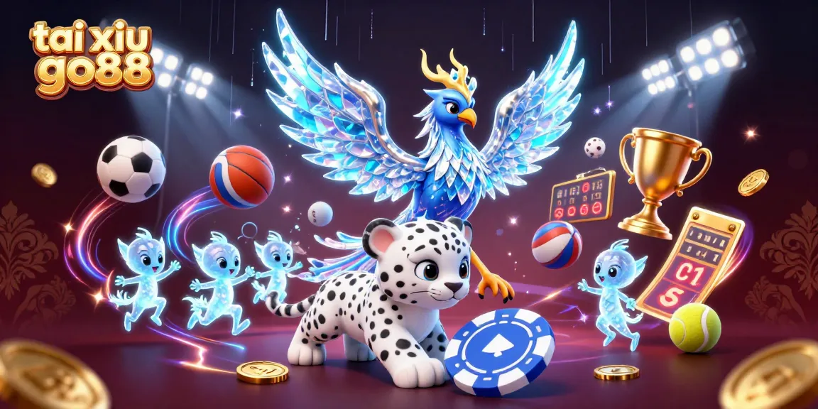 Experience the thrill of tai xiu go88 with dynamic action scenes featuring 3D characters and lively game elements.