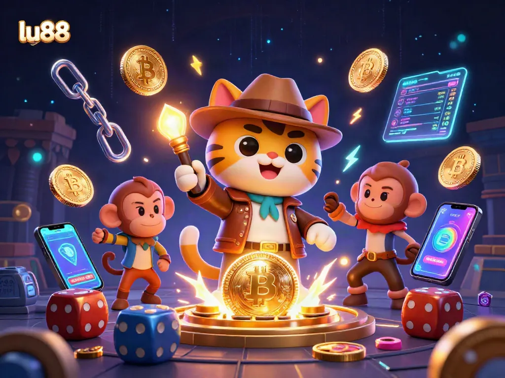 lu88 offers a dynamic adventure through a vibrant casino world, showcasing ancient artifacts and digital treasures.